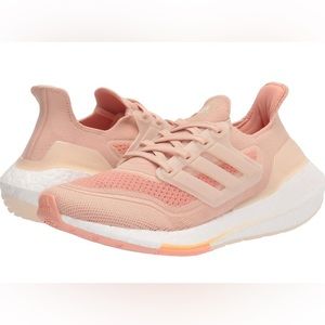 Adidas Ultraboost 21 Running Shoe in Ambient Blush